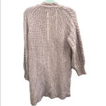 A New Day OATMEAL CHUNKY CABLE KNIT CARDIGAN Photo 1