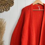 Free People cardigan sweater chunky oversized cotton blend Medium Photo 1