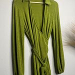 Princess Polly Green Party Time Mini Wrap Dress 2 Photo 3