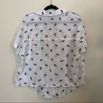 Madewell Palm Tree Print Tie Front Button Shirt Photo 4