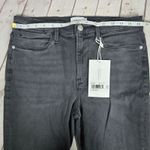 frame denim FRAME Le High Skinny Jeans Women's Size 32 Dark Grey Wash‎ Raw Hem Photo 8