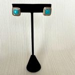 Boho Western Faux Turquoise Bracelet and Gold and Silver Tone Earrings Photo 9