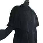 Vintage Forstmann Black Merino Wool Cape Collar Embroidered Velvet Princess Coat Size undefined Photo 9