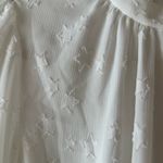 Ramy Brook  Sashah Star Tiered White Minidress Size L, NWT Long Sleeve Ruffle Hem Photo 3