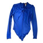 Farm Rio  Bright Blue Long Sleeve Bodysuit size S NWT Photo 4