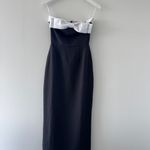 WAYF  Coco Bow Black Midi Dress Photo 6