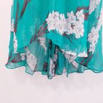 Anthropologie Tracy Reese Black Label 100% Silk Floral Godet Maxi Dress Photo 4