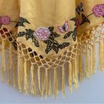 Urban Outfitters Carmen Embroidered Fringe Sleeveless Mini Dress in Yellow - XS Photo 2