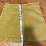 Sky And Sparrow Musturd Yellow Coruroy Mini Skirt Photo 3
