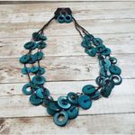 Paparazzi  Blue Circle Design Necklace & Earring Set - Brand New Photo 0