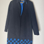 Ellen Tracy linda allard ellen‎ tracy 4 Blue Wool Open Long Coat Photo 0