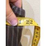 Talbots Womens Blazer Size 14 Brown Pinstripe Pleated Notch Collar Lined Career Photo 6