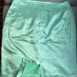 Blue Satin Skirt Size 6 Photo 1