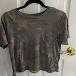 Camo Cropped Top Green Size L Photo 0