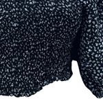 Forever 21  Womens Top S Milkmaid Coquette Feminine Floral Smocked Crop Festival‎ Photo 7