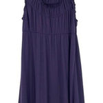 Gap Womens uched Knee Length Classic‎ Purple Preppy School Dress Size XL Photo 0