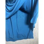 Soft Surroundings  Large Sweater Top Womens Blue Vneck Long Sleeve Layered Photo 12
