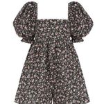 Selkie The Garden Song Bunny Romper Black Printed Floral Size 3X Photo 0