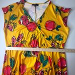 Eloquii Yellow Pomegranate Print Maxi Dress Sz 18 Colorful Fruit Resort Stretch Photo 10