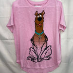 Scooby Doo women's light pink lightweight short sleeve casual relaxed tshirt XL Photo 0