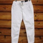 White House | Black Market NWT White Mid Rise Skinny Crop Jeans Photo 2