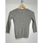 Banana Republic Italian Yarn Gray Wool Blend Cropped Cable Knit Sweater Size XS Photo 4
