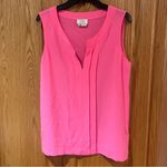 Kate Spade New York 'Addie' Sleeveless Pleated Silk Blouse in Pink Size 4 Photo 2