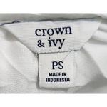 Crown & Ivy Ruffle Neck Top Sleeveless Tassel White‎ Blouse PS White Size undefined Photo 5