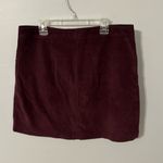 Adam Levine  Maroon Corduroy Button Down Skirt, Large Photo 1