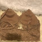 Bozzolo  Lace Bralette in Tan Photo 1