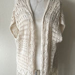 Women's Charming Vintage Cream Lose Knit Kimono Size M Size M Photo 0