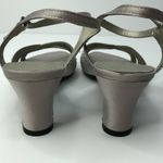 Metaphor  Silver Gray Strap Sandal with Rhinestones Photo 5