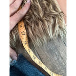 Bebe  Tan Satin Soft Faux Fur Lined Casual Vest Size Small Photo 4