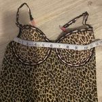 Rampage pink and leopard print bustier babydoll mesh slip Photo 4
