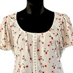 Notebuk Junior Girls Floral short sleeve shirt size XL White Photo 3