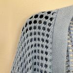 Pink republic  Blue Open Knit Cardigan Lightweight Layering Sweater Size S Photo 7