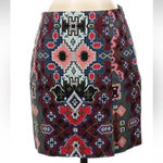 Kate Spade  Saturday Tribal Bohemian Aztec Southwestern Print Pencil Skirt Size 2 Photo 3