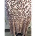 Rhapsody Floral  Slip Dress CUTE Cross Back Spaghetti Straps Large L Photo 5