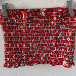 Furst of a Kind  Ruched Red Tube Top‎ Photo 0