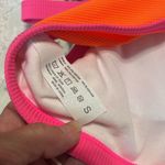Neon Orange Pink Trim One Shoulder Bikini Top Size undefined Photo 7