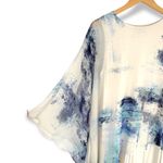 H by Halston  | Medium | One Shoulder Watercolor Asymmetrical Mini Dress Photo 2