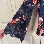 Wishful park  floral lace bell sleeves blouse size small Photo 1