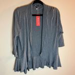 Urban Coco  Women's Lightweight Open Front Large Ruffled Cardigan Photo 0