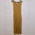 Eloquii  NWT Women's Plus Size 16 Camel Tan Sleeveless Tie Back Wide Leg Jumpsuit Photo 2