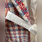 ZARA  pearl button multicolored textured jacket size small Photo 8