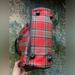 Vintage red plaid zipper carrying case bag Photo 9