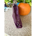 Coach ‎ Ashley Gathered Leather Satchel in Rare Plum Color Photo 6