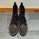 Madden Girl  Rhinestone Studded Kurrt Combat Boots - size 7M Photo 6