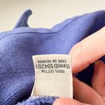 L.L.Bean Periwinkle Blue Purple chambray collar Rugby Pullover Top sz Small Photo 5