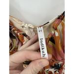 INDIKAH  Babydoll Swing Midi Dress Women Medium Orange Milkmaid Coquette Preppy Photo 3